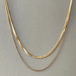 Catena a doppio strato placcata oro 18k Milan Luxe