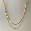 Catena a doppio strato placcata oro 18k Milan Luxe