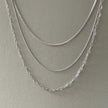 Collier triple épaisseur plaqué argent Medea Luxe