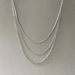 Collier triple épaisseur plaqué argent Medea Luxe