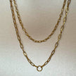 Kate Luxe 18k Gold Plated  Double Layer Necklace