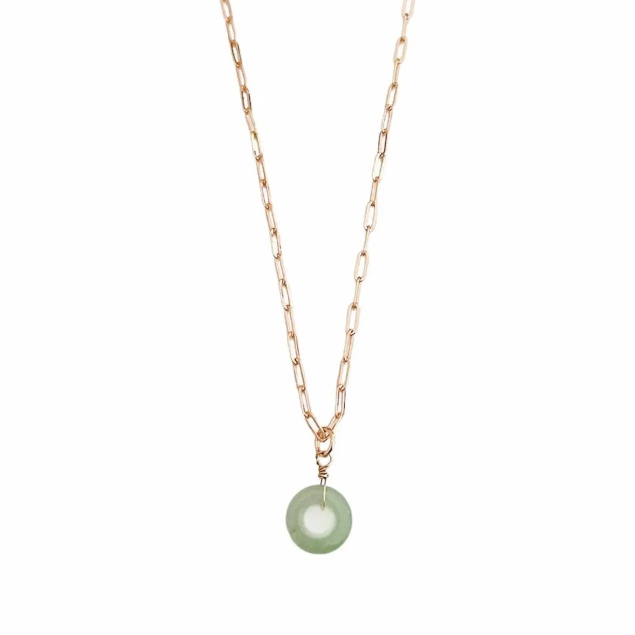 Linia Aventurin Ring Halskette