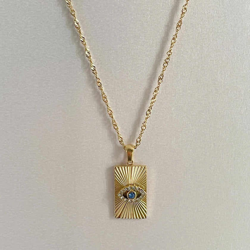 Collier pendentif Domenique Luxe en or 18 carats