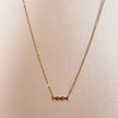 Gia Luxe 18k forgyldt blush halskæde