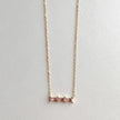Gia Luxe 18k forgyldt blush halskæde