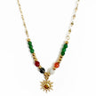 Collar boho Pippa Luxe chapado en oro de 18 quilates con cuentas