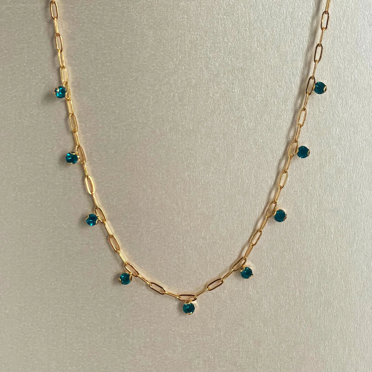 Mischa Luxe 18k guldpläterat halsband