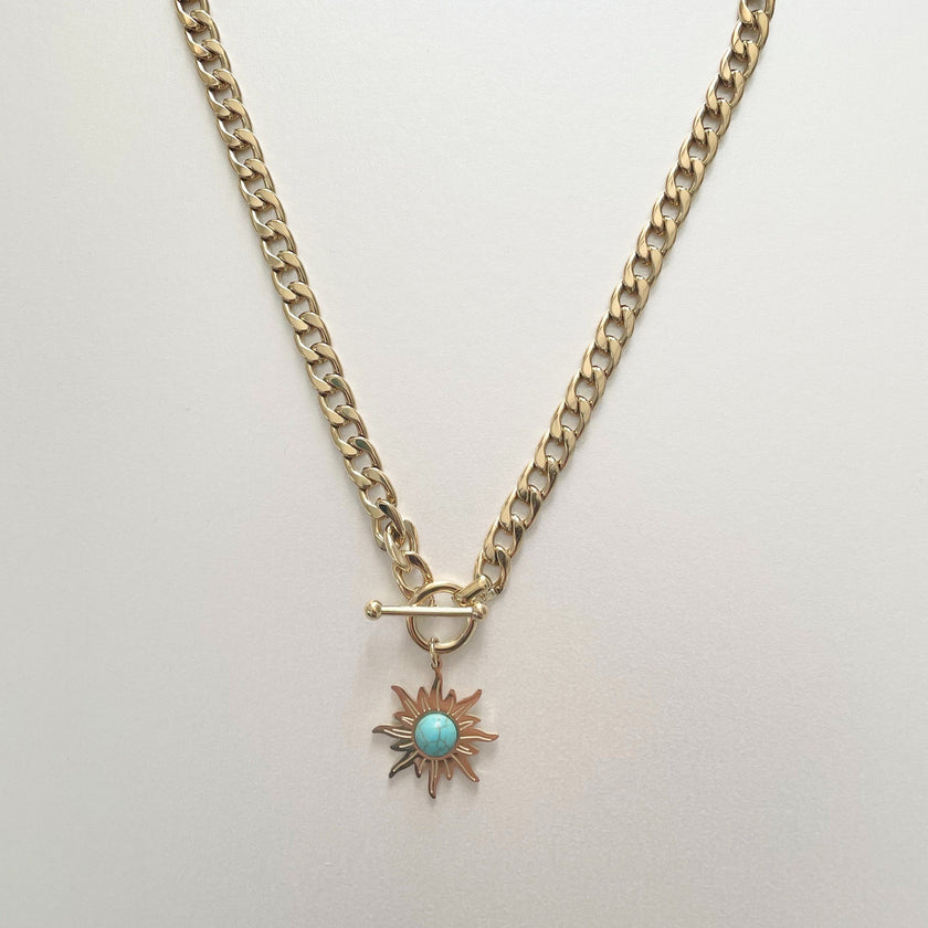 Girocollo Calista Sunburst con barretta a T