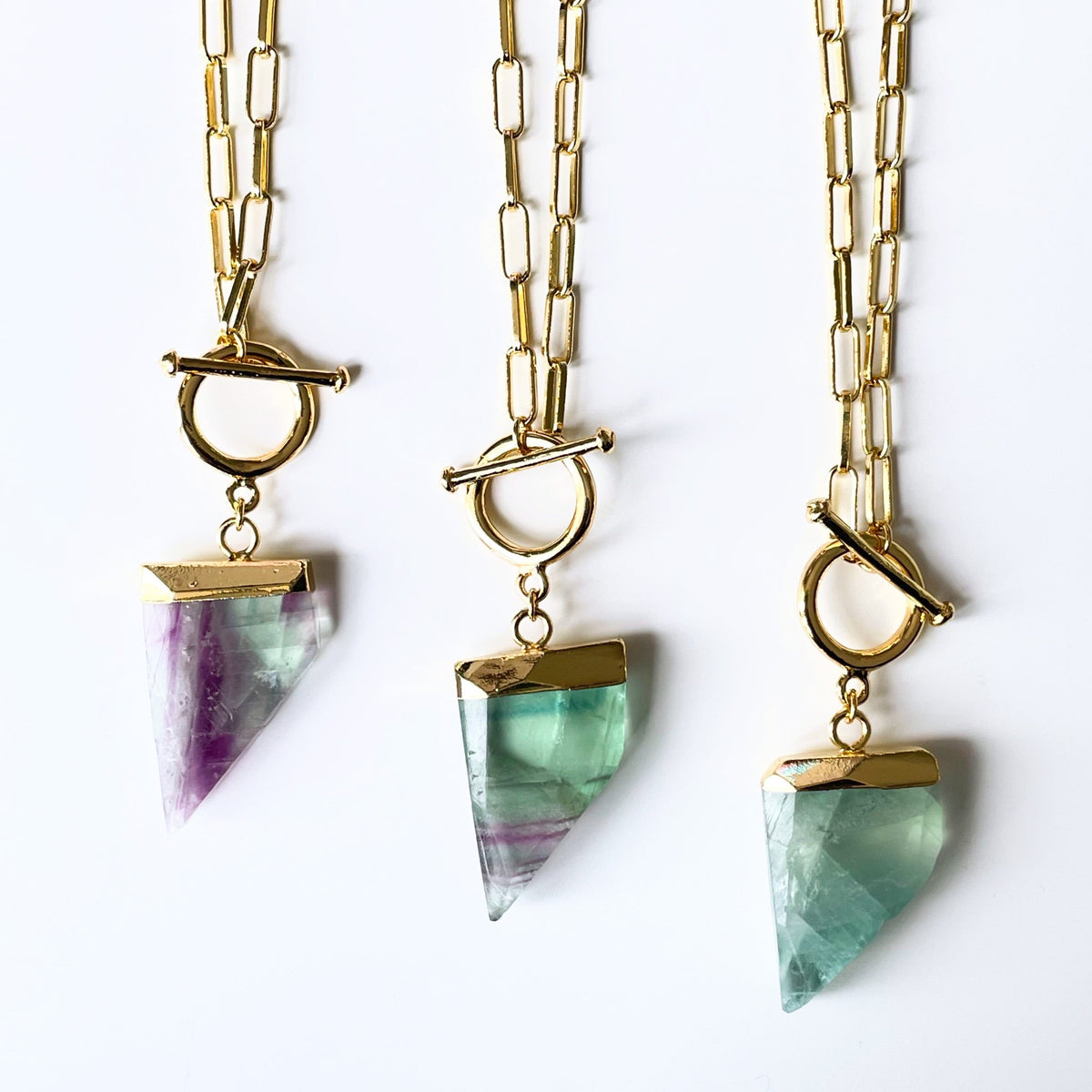 Collana con cristallo di fluorite Melissa T Bar