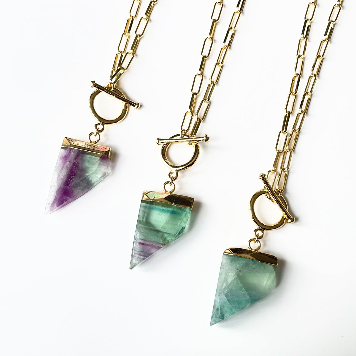 Collana con cristallo di fluorite Melissa T Bar