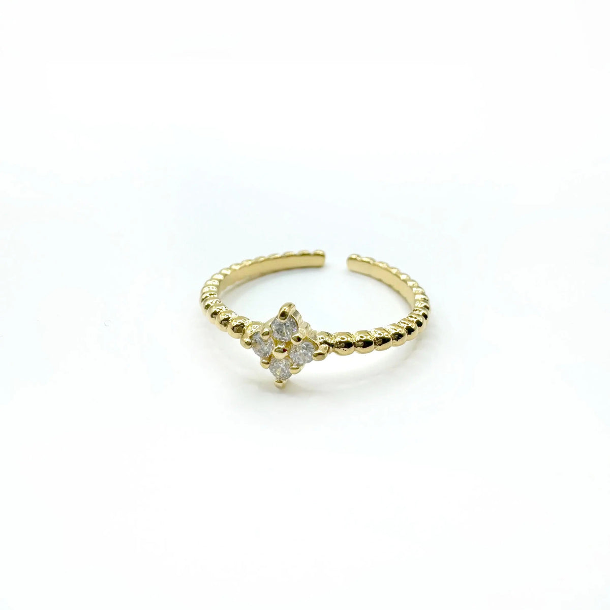 Hope Luxe 18k guldbelagt justerbar ring