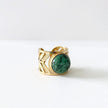 Zariya Luxe 18k Gold Plated Statement Stone Ring