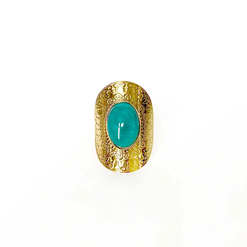 Anello Azura Luxe placcato oro 18k