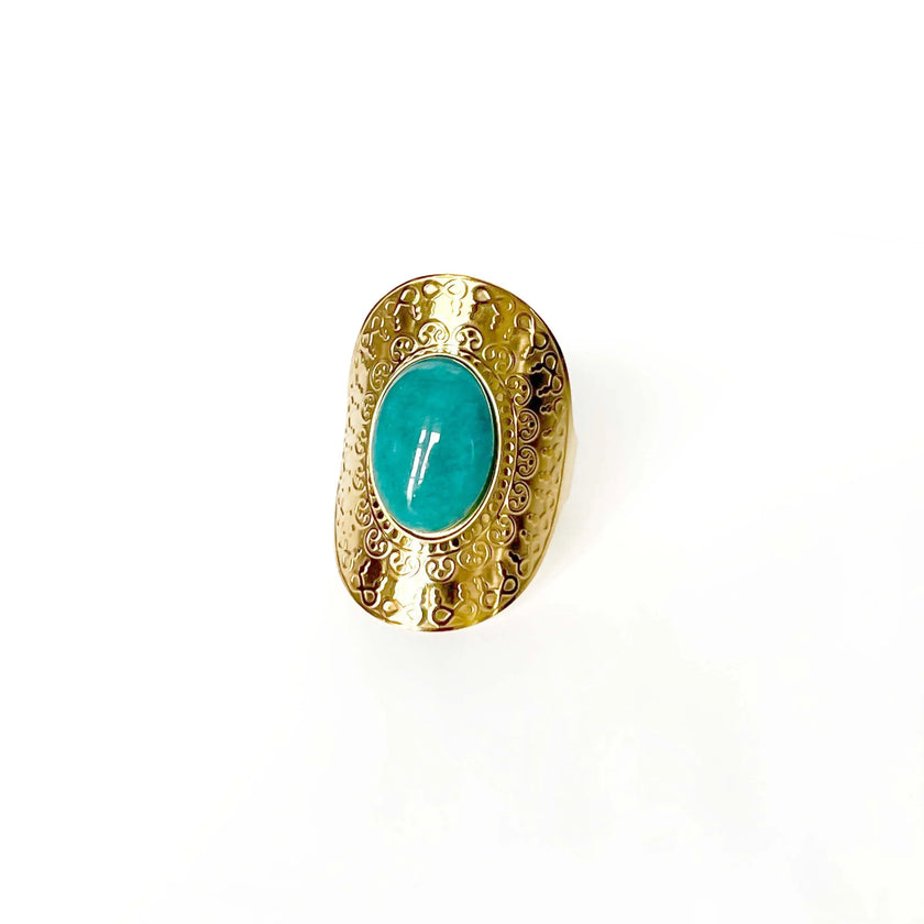 Anello Azura Luxe placcato oro 18k