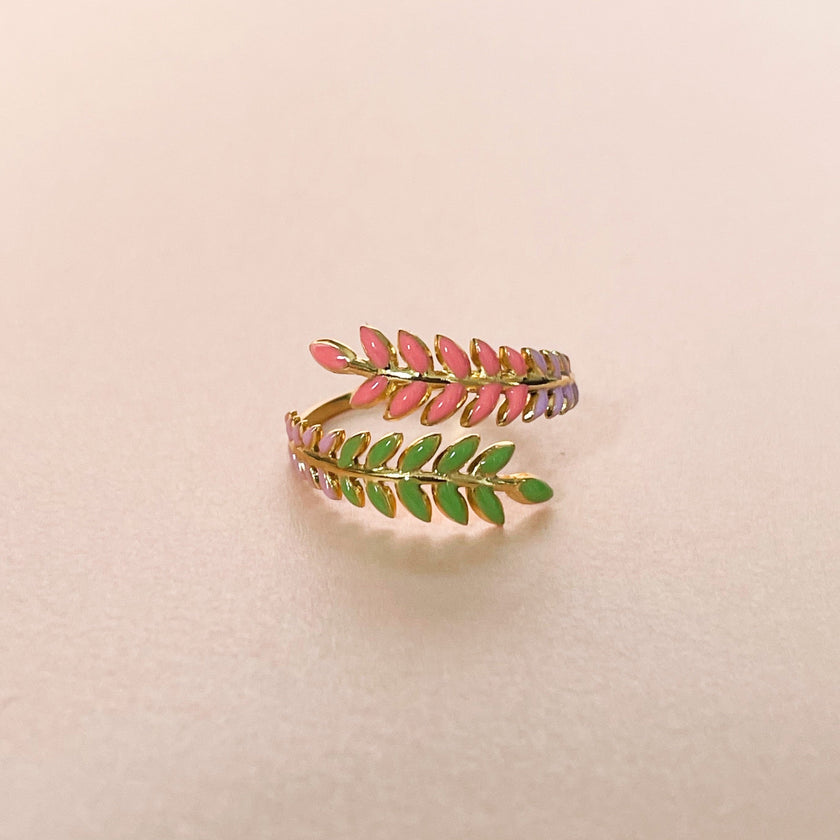 Anello a corona Angel Luxe placcato oro 18k