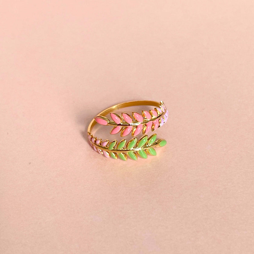 Anello a corona Angel Luxe placcato oro 18k
