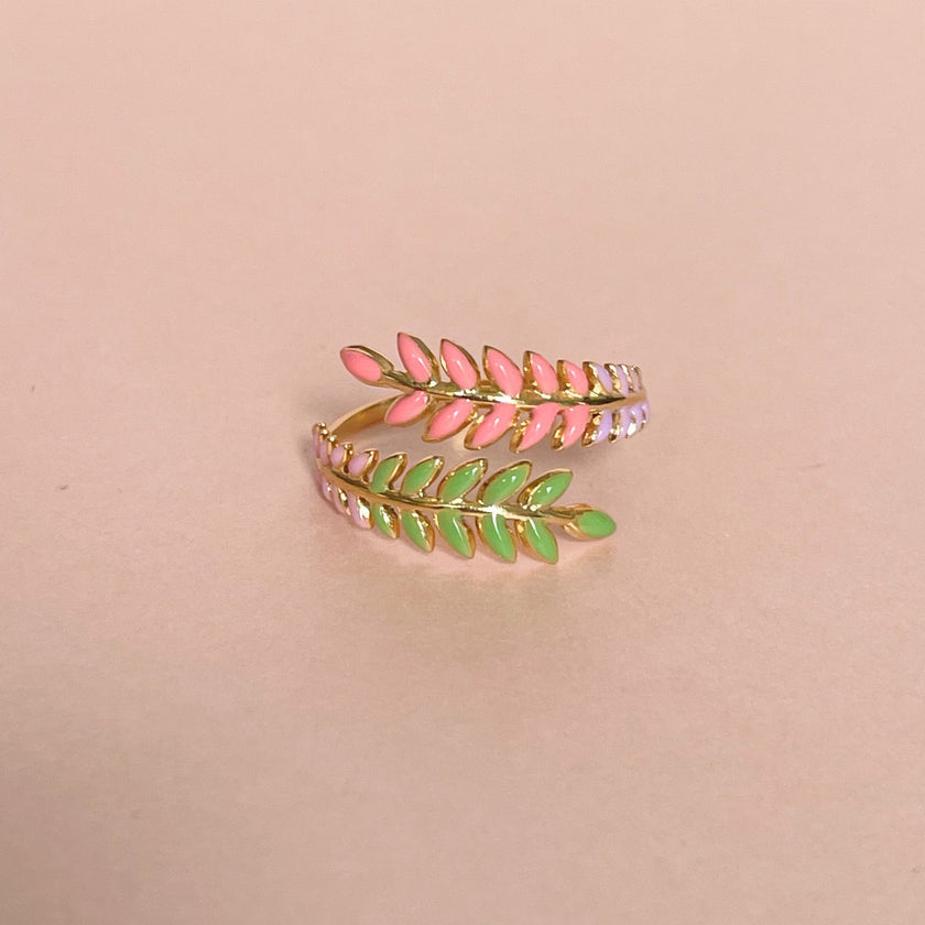 Anello a corona Angel Luxe placcato oro 18k