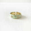 Anillo de esmalte Cleo Mint con gemas