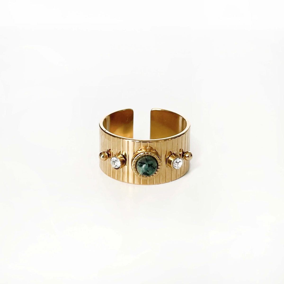 Anello Havana Luxe placcato in oro 18k