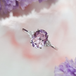 Lavendel Amethist Ring in Sterling Zilver