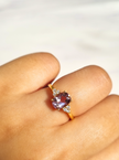 Lavendel Amethist Ring in 18k Goud Vermeil