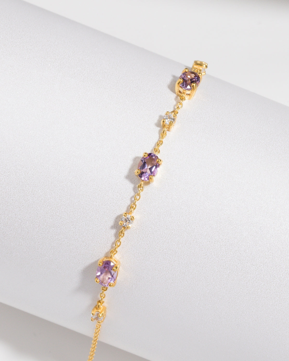 Set di gioielli Essential con ametista in oro vermeil 18k