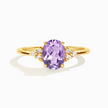 Lavendel Amethist Ring in 18k Goud Vermeil