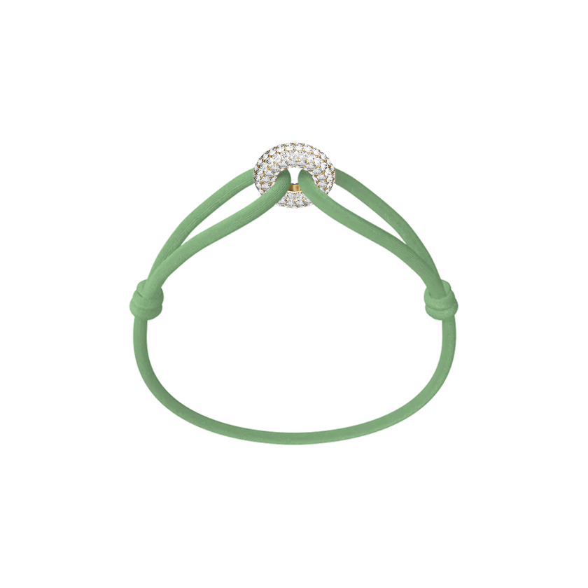 Golden Soho Pavé Cord Bracelet