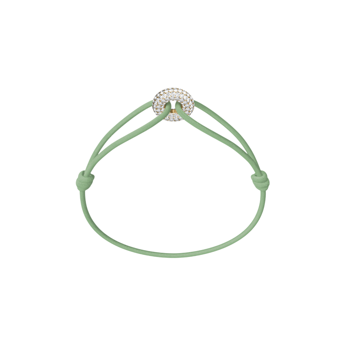 Mini Golden Soho Pavé Cord Bracelet