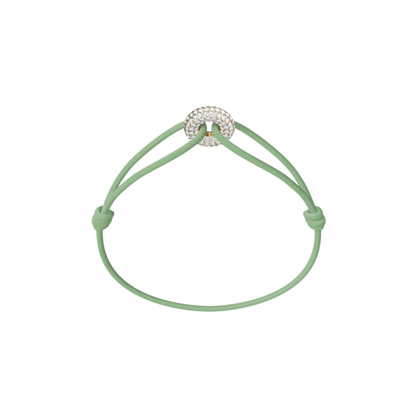Mini Golden Soho Pavé Cord Bracelet