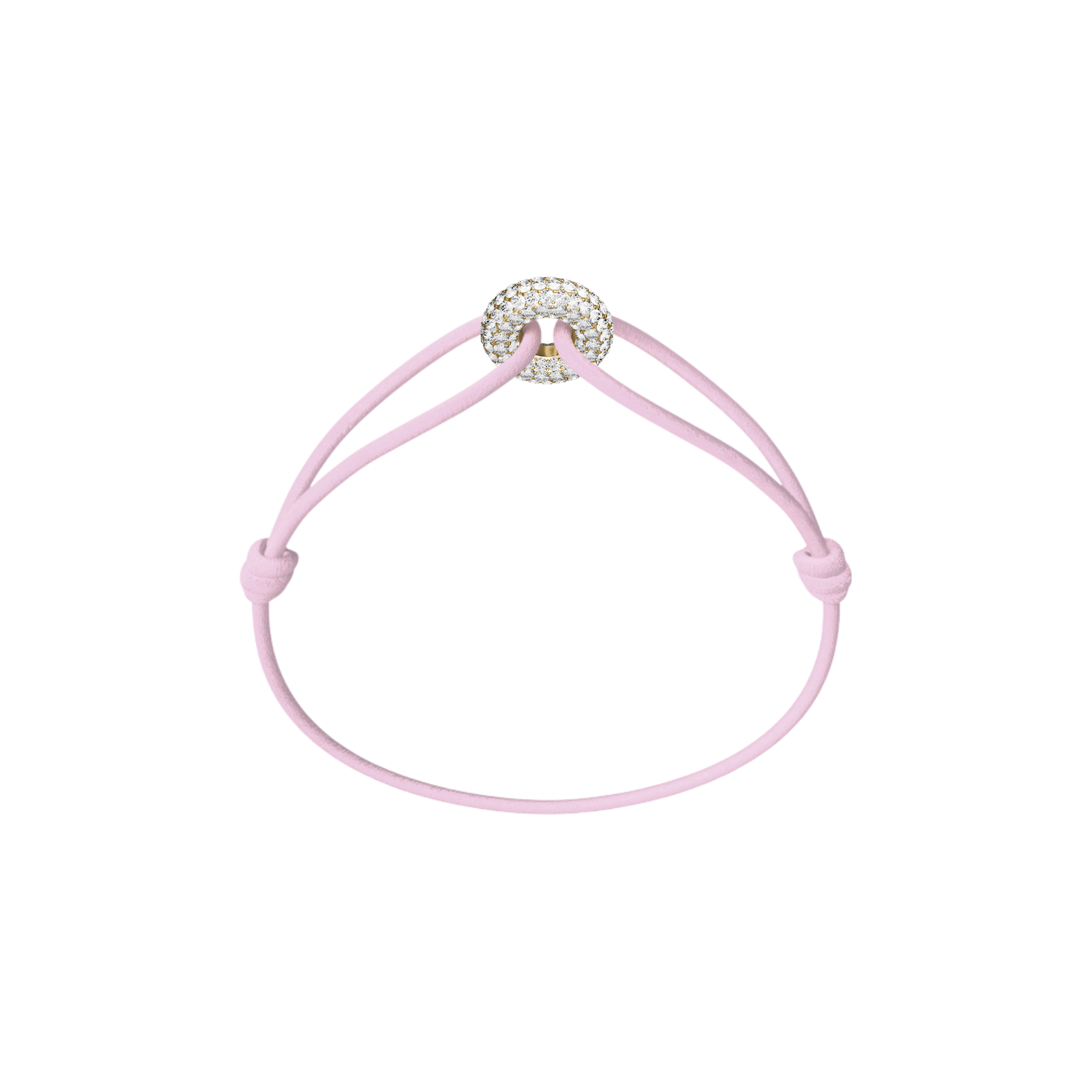 Mini Golden Soho Pavé Cord Bracelet