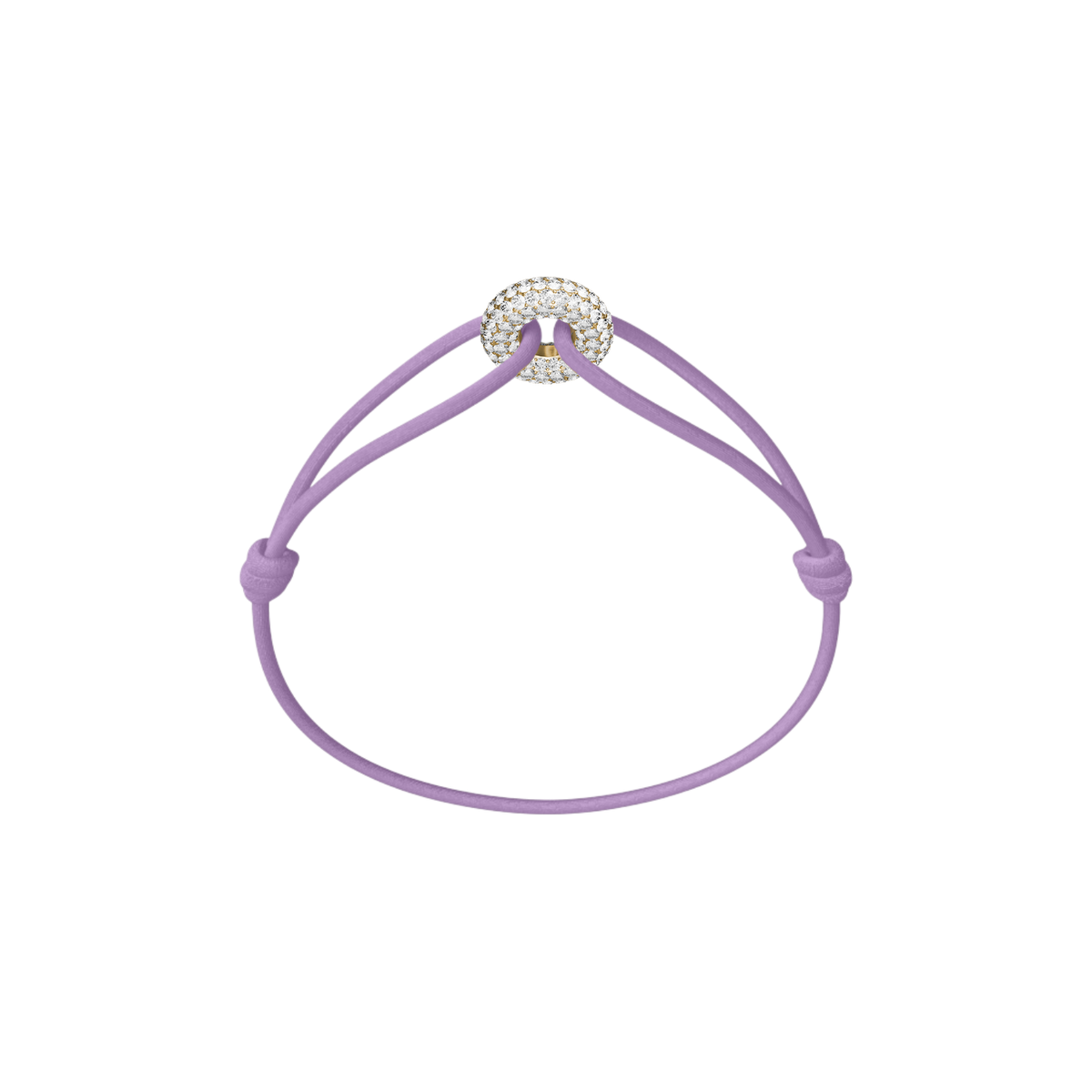 Mini Golden Soho Pavé Cord Bracelet