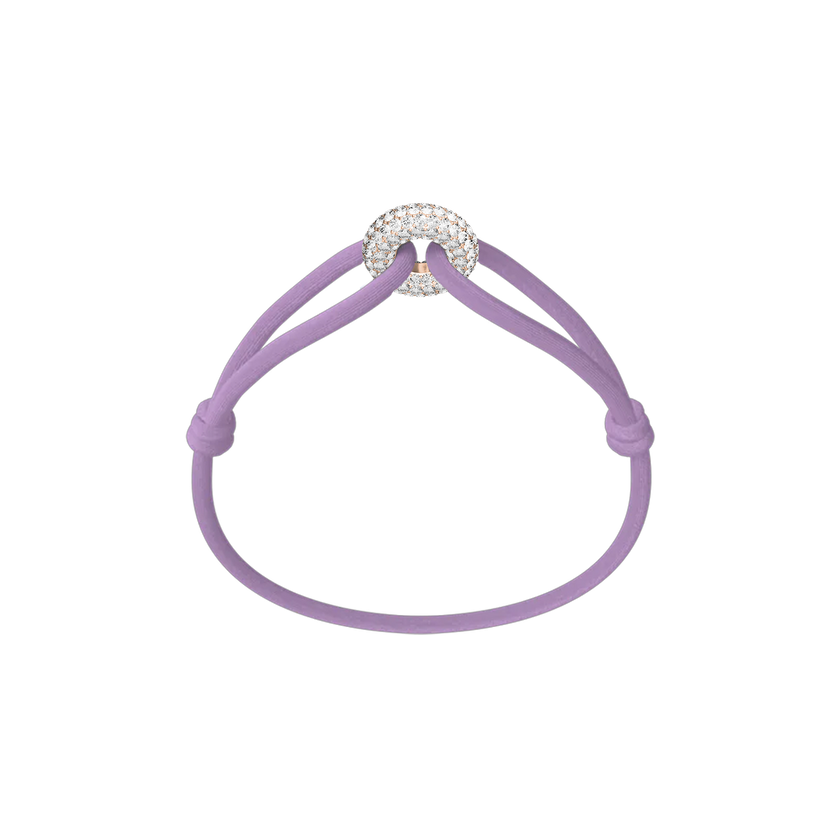 Rose Soho Pavé Cord Bracelet