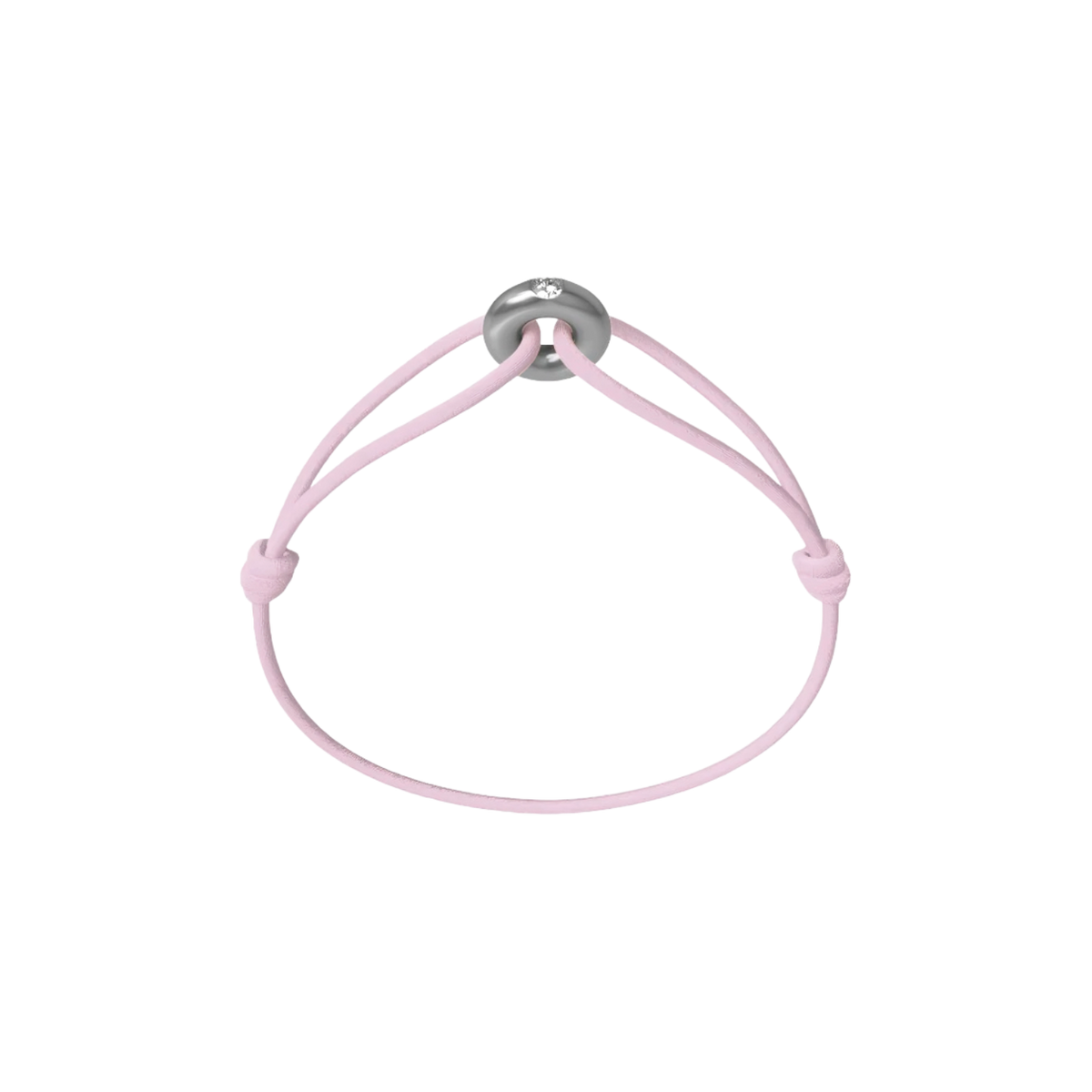 Mini Silver Soho Diamond Cord Bracelet