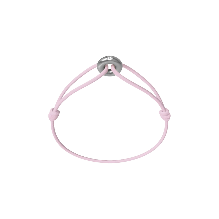 Mini Silver Soho Diamond Cord Bracelet
