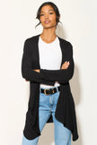 Black Waterfall Cardigan