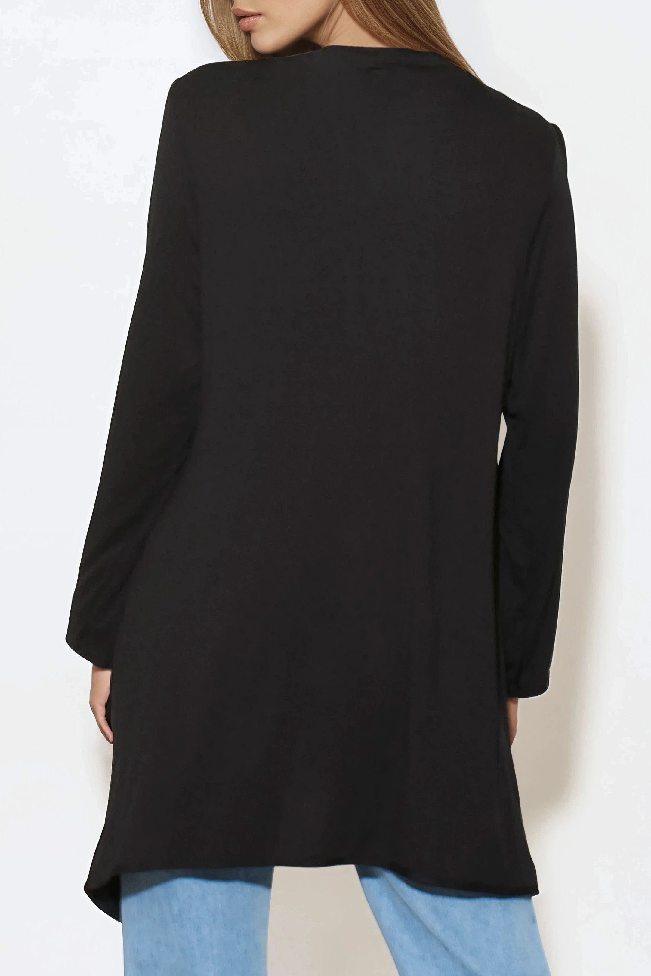 Black Waterfall Cardigan