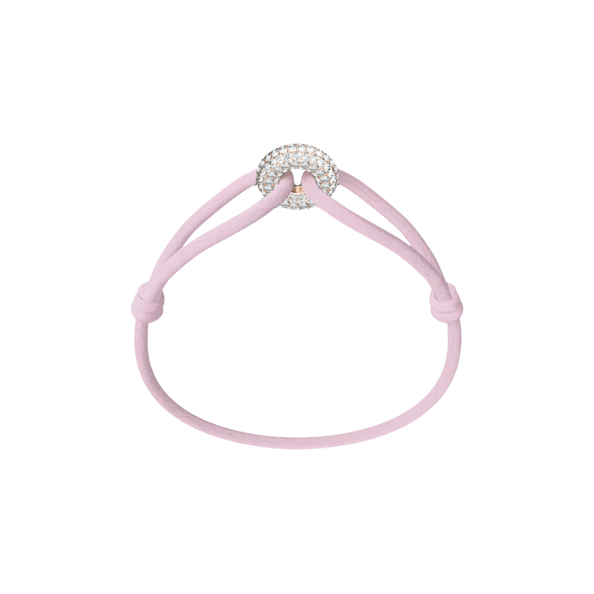 Rose Soho Pavé Cord Bracelet