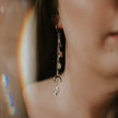 Cassiopeia Star and Moon Earrings