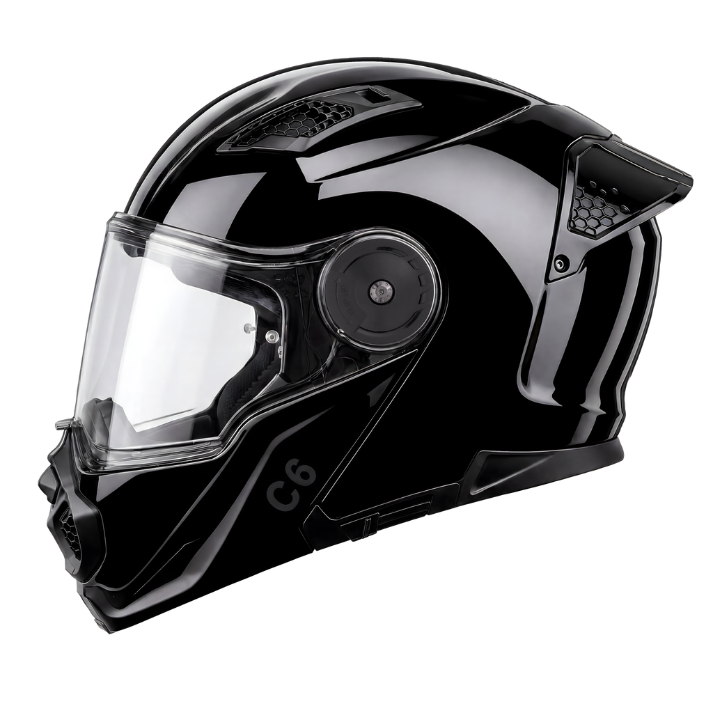 D.O.T. & ECE Daytona C6- Hi-Gloss Black