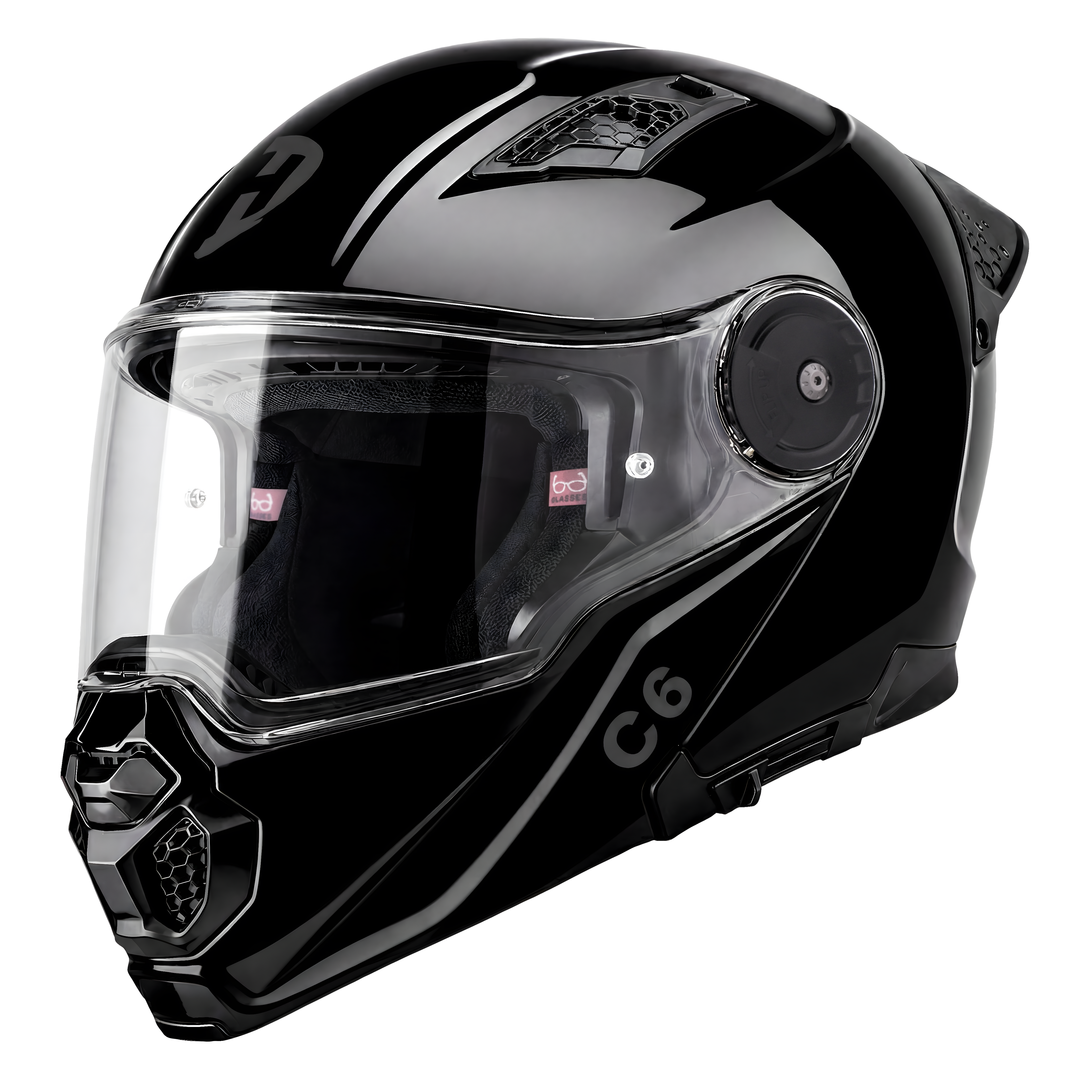 D.O.T. & ECE Daytona C6- Hi-Gloss Black