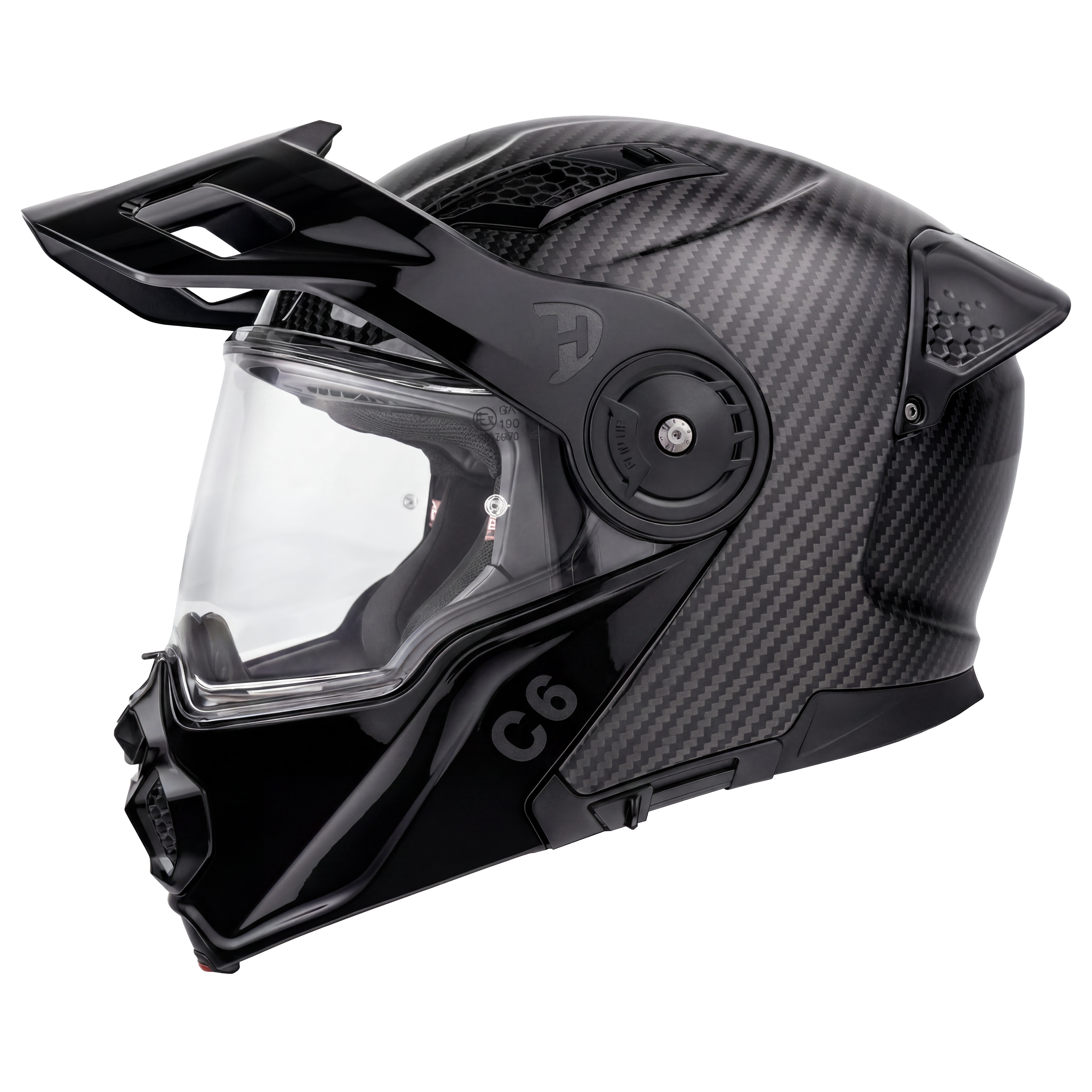 D.O.T. & ECE Daytona C6- Grey Carbon Fiber