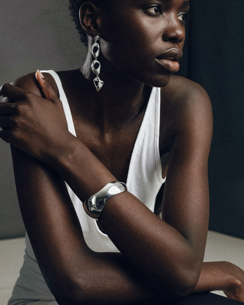 Milos Sculpted Cuff | Sterling Silver