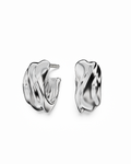 Milos Wave Hoops | Sterling Silver