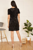 Yumi Black Sequin Tunic Dress