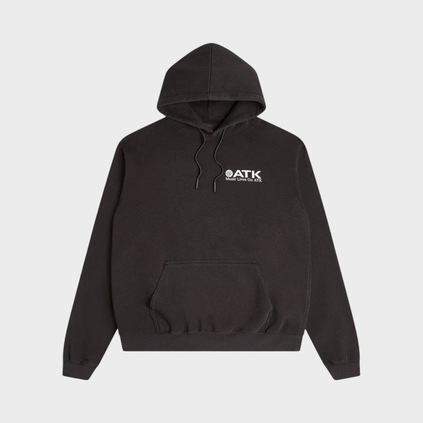 Music Lives On ATK Hoodie Black White