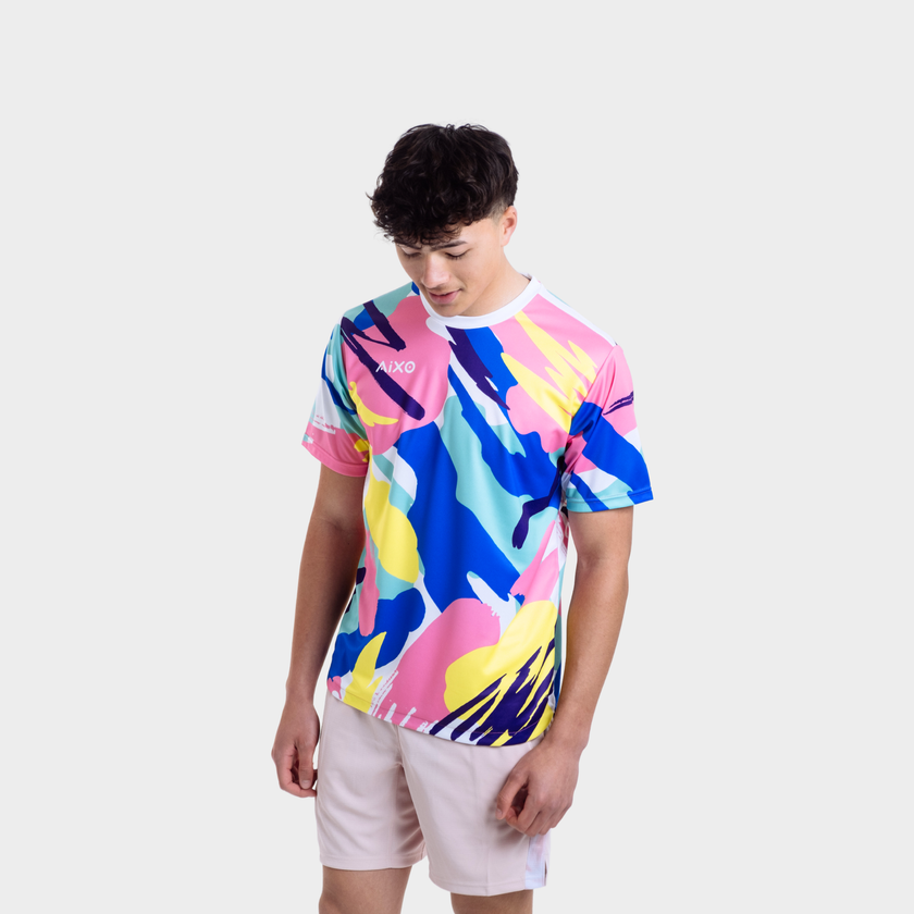 AIXO Abstract Playera para Hombre Multicolor
