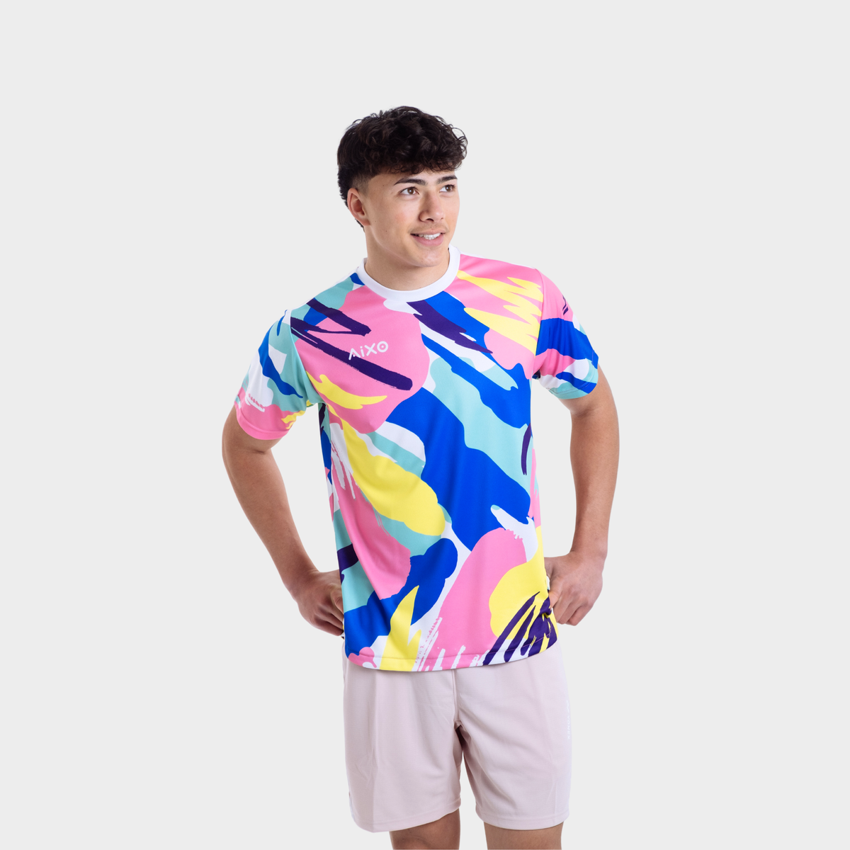 AIXO Abstract Playera para Hombre Multicolor