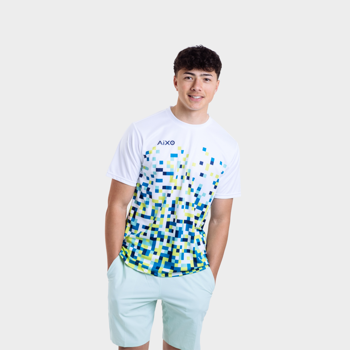Aixo Pixel Heren Top Groen