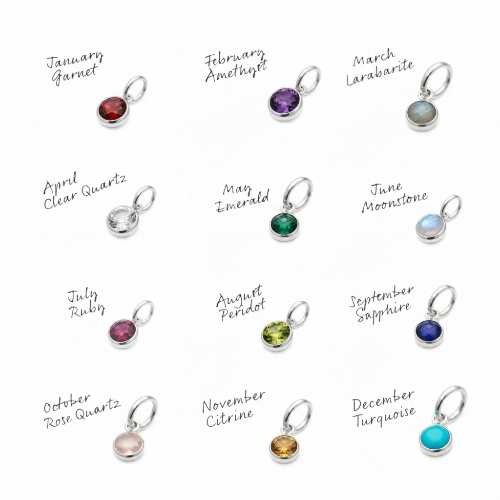 Sterling Silver Garnet Pendant Necklace